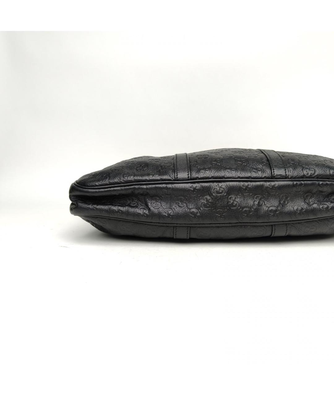 GUCCI Черная кожаная сумка через плечо, фото 6