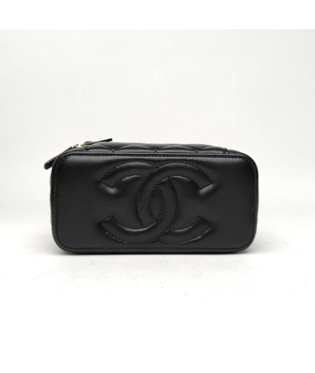 CHANEL Черная кожаная сумка через плечо, фото 6
