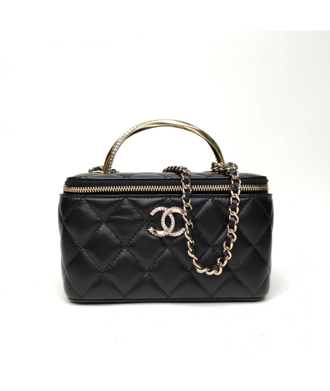 CHANEL Черная кожаная сумка через плечо, фото 2