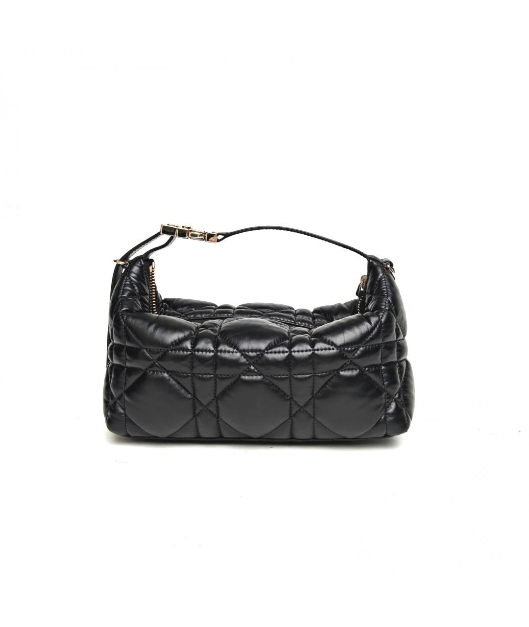 CHRISTIAN DIOR Черная кожаная сумка через плечо, фото 2