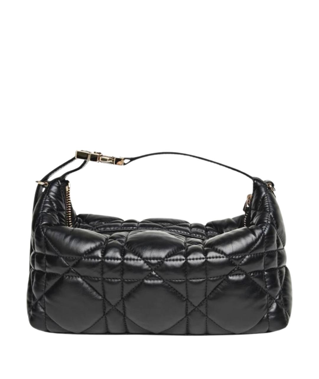 CHRISTIAN DIOR Черная кожаная сумка через плечо, фото 1