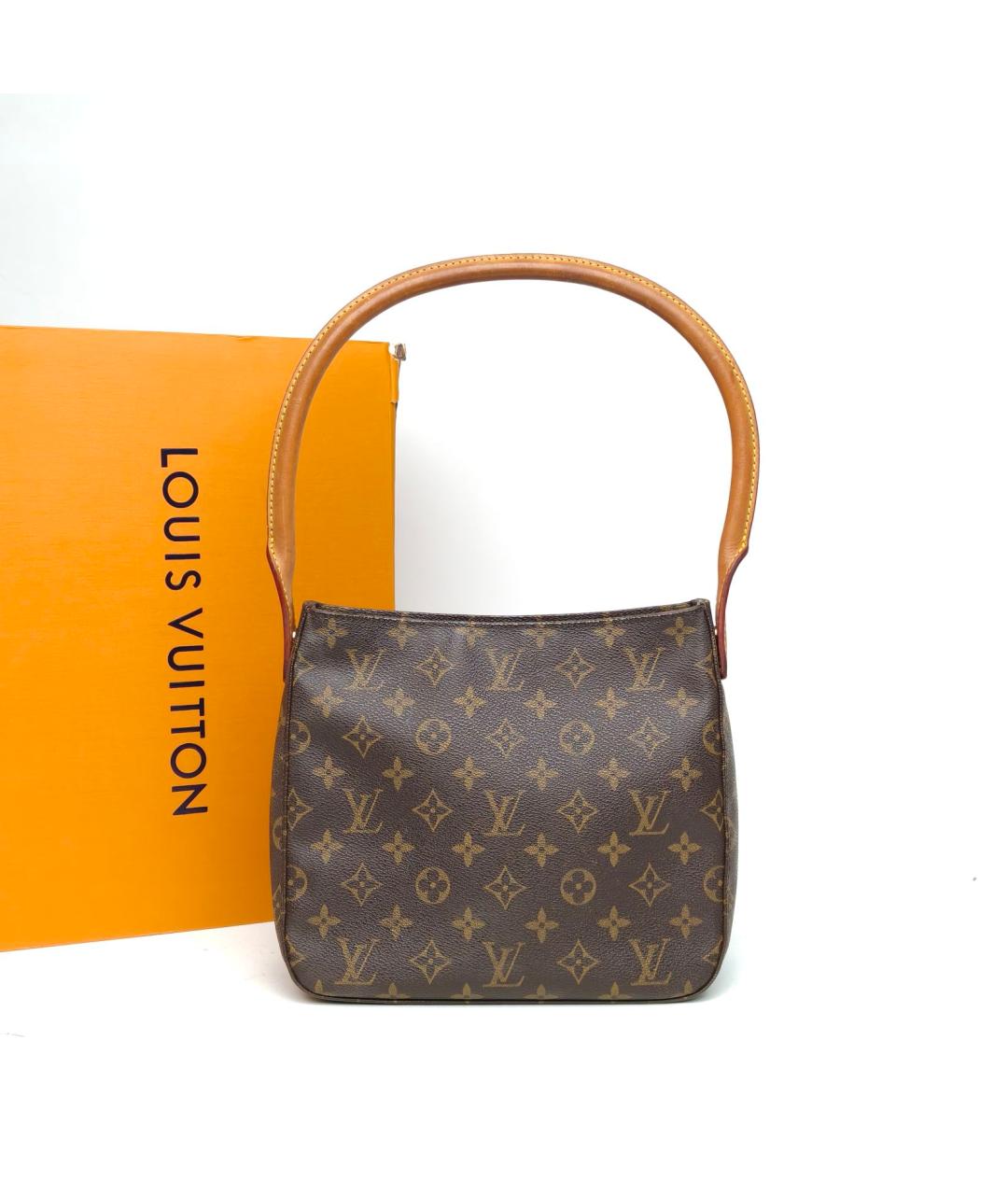 LOUIS VUITTON Коричневая сумка с короткими ручками, фото 8