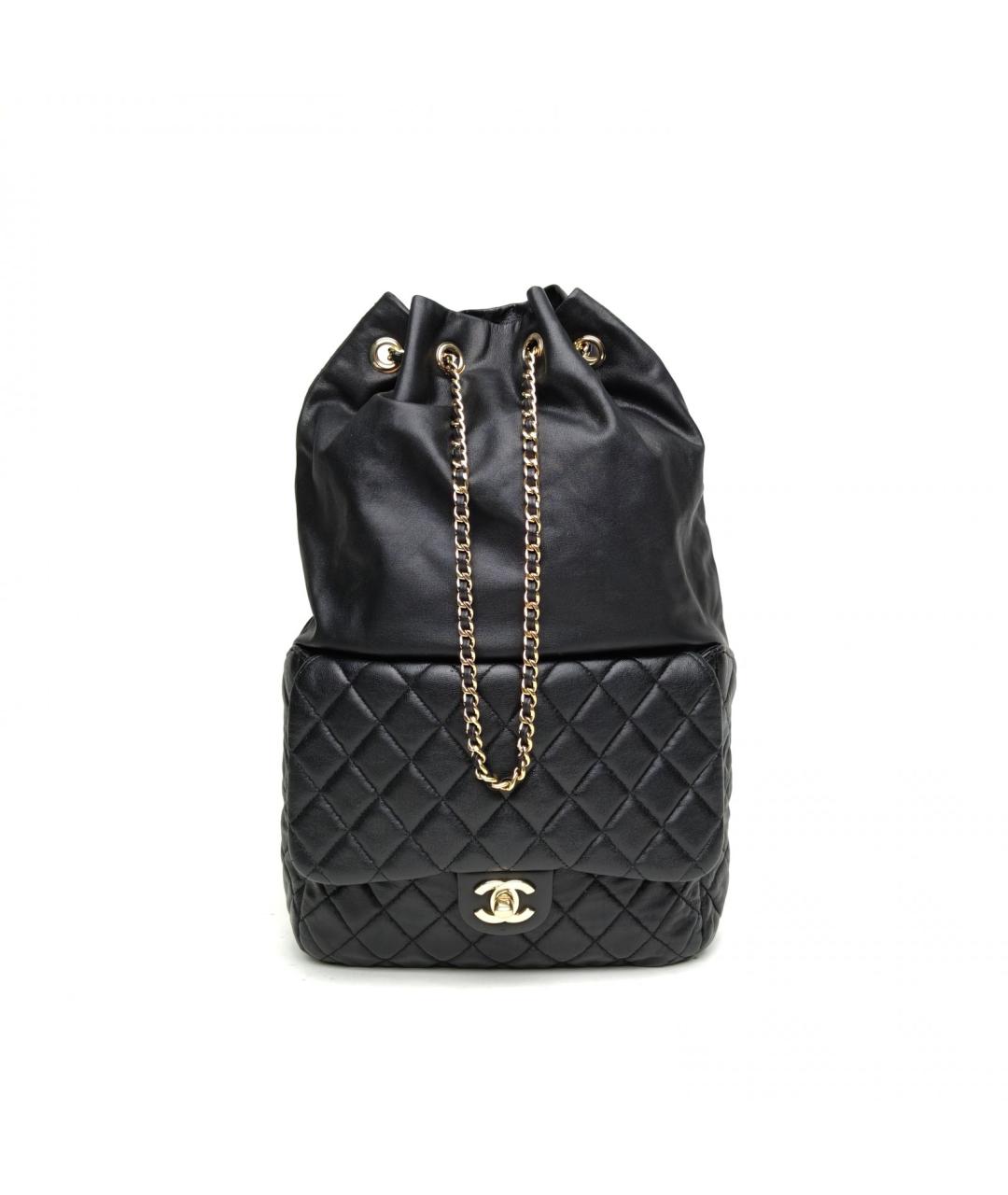 CHANEL Черный кожаный рюкзак, фото 2