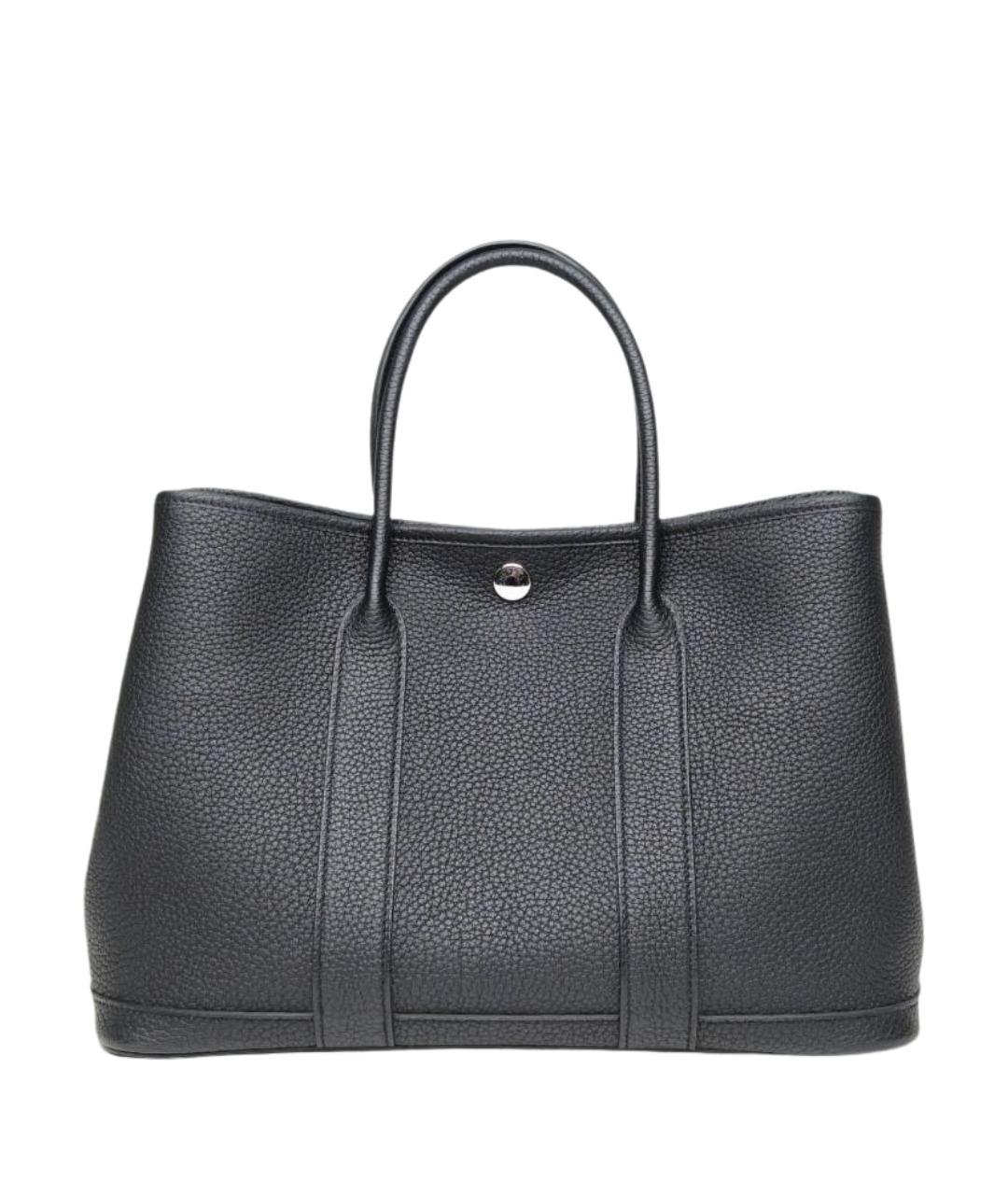 HERMES Черная сумка с короткими ручками, фото 1