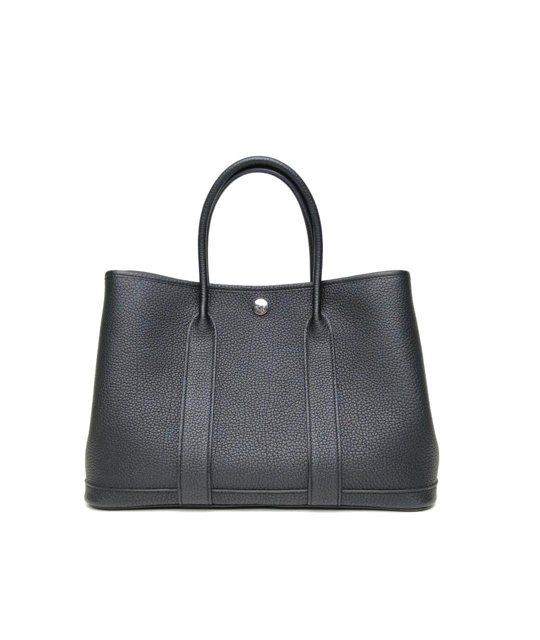 HERMES Черная сумка с короткими ручками, фото 4