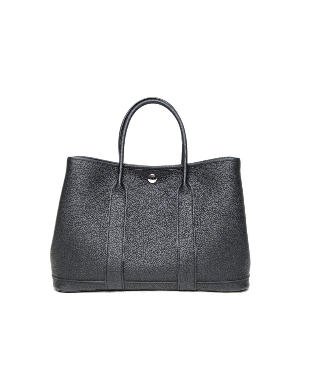 HERMES Черная сумка с короткими ручками, фото 10