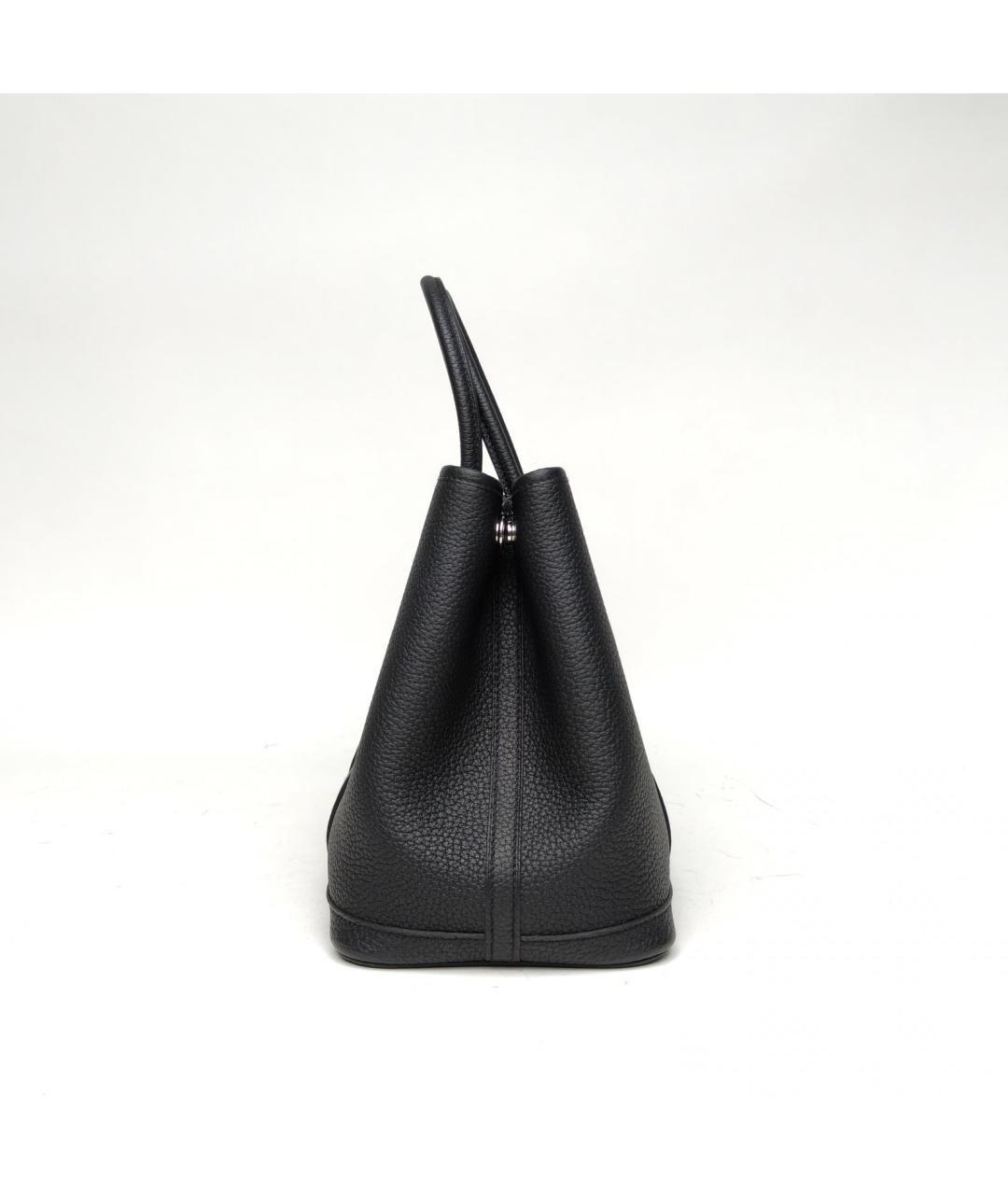 HERMES Черная сумка с короткими ручками, фото 5