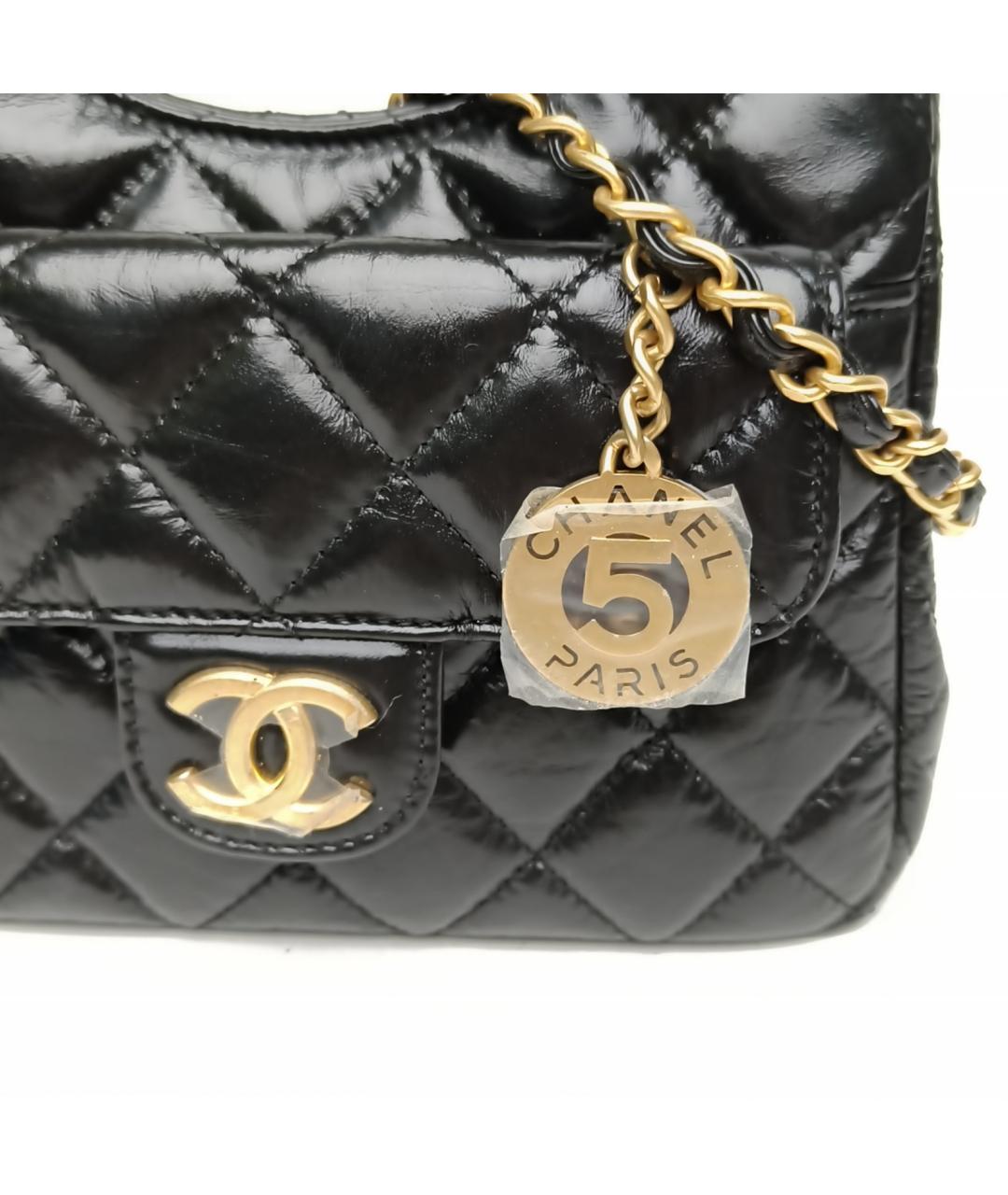 CHANEL Черная сумка через плечо, фото 8