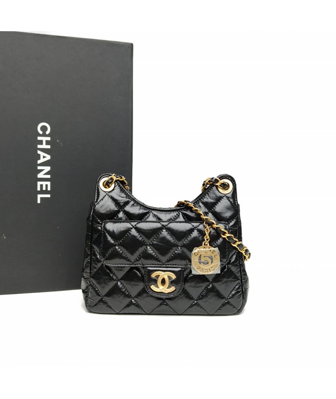 CHANEL Черная сумка через плечо, фото 9