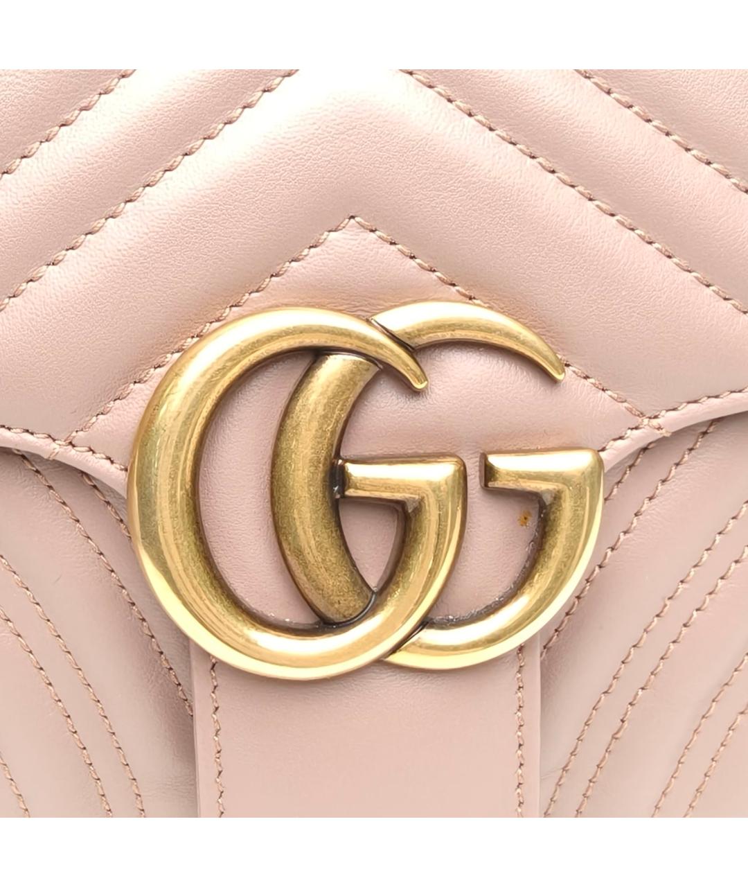 GUCCI Коричневая кожаная сумка через плечо, фото 7