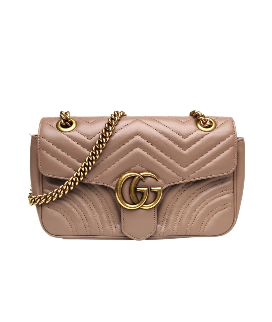 GUCCI Коричневая кожаная сумка через плечо, фото 10