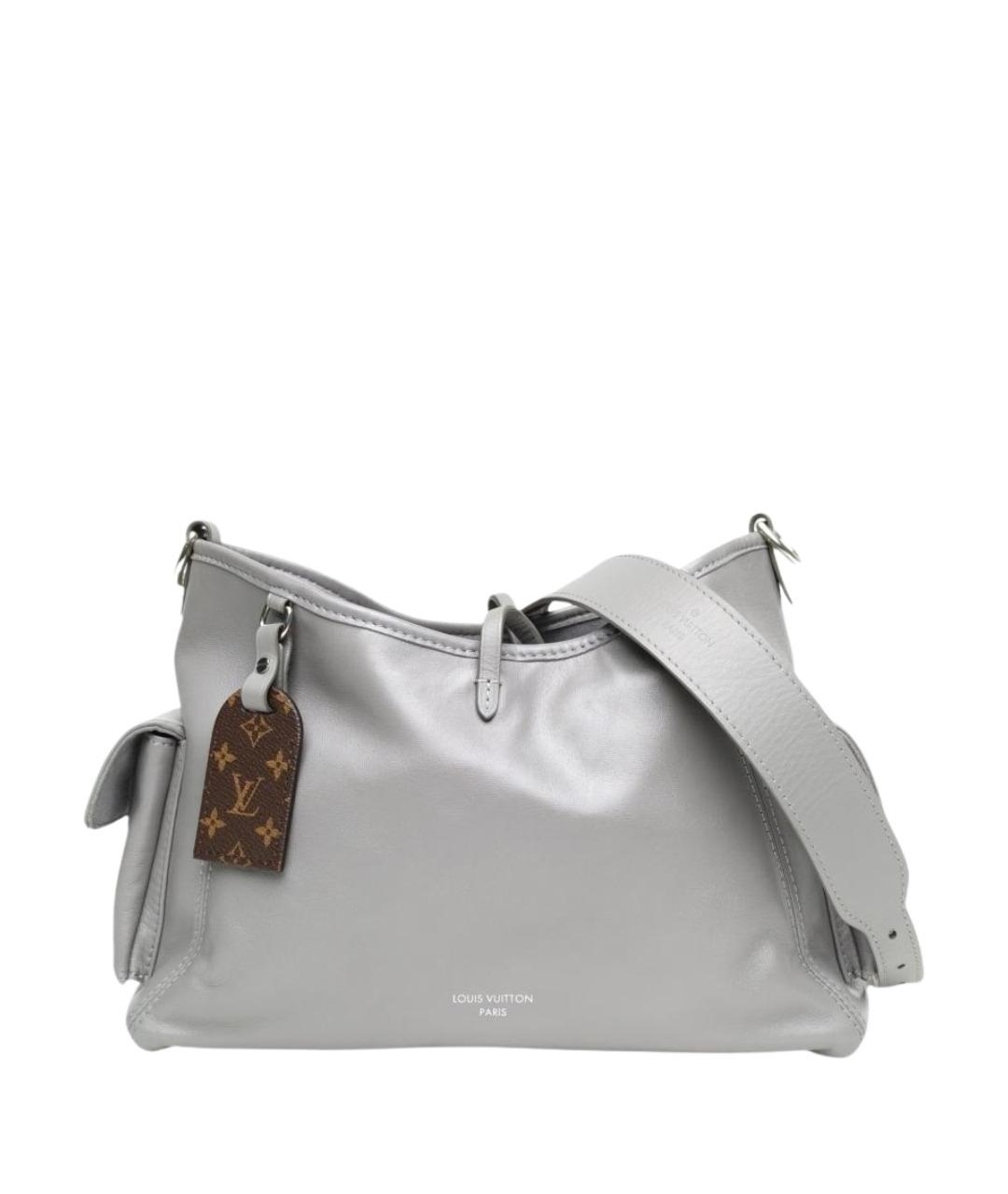LOUIS VUITTON Серая кожаная сумка через плечо, фото 1