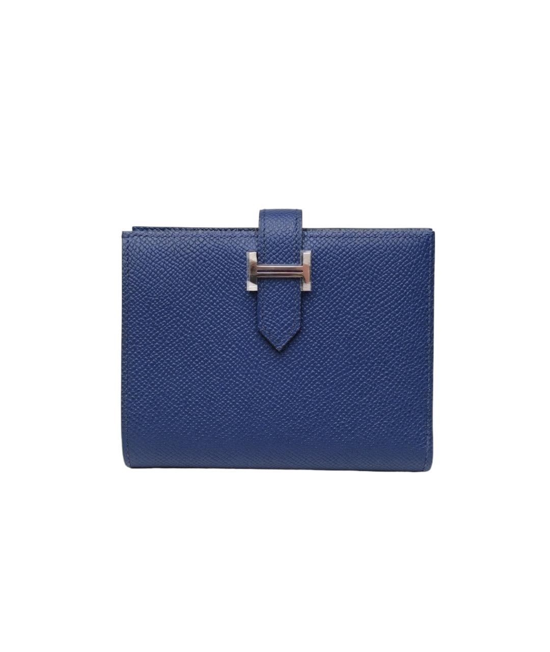 HERMES Синий кошелек, фото 10