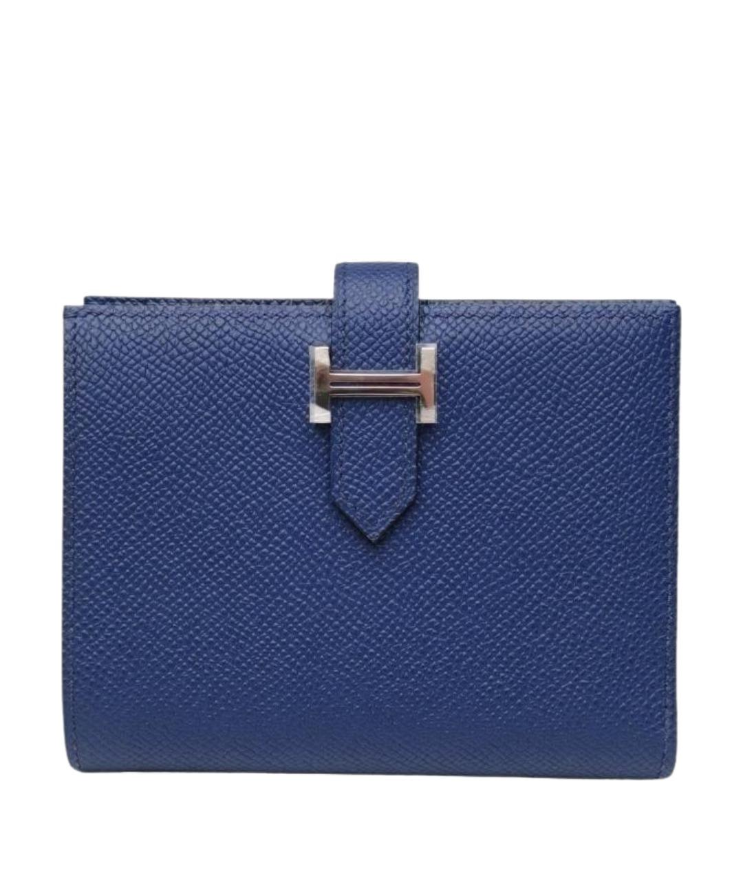 HERMES Синий кошелек, фото 1