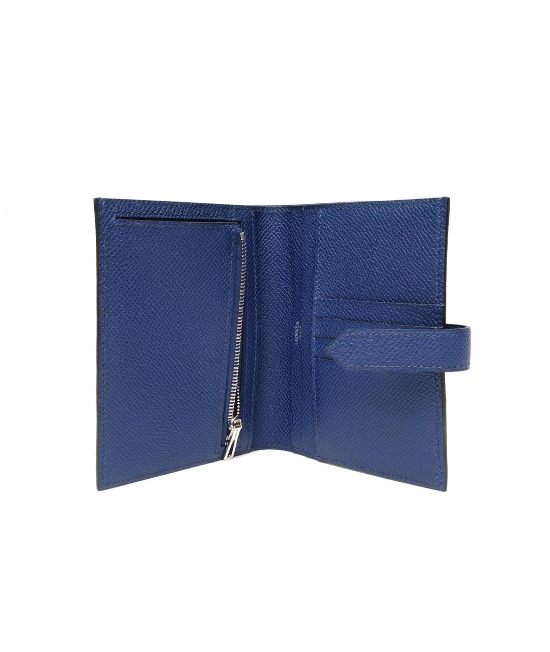 HERMES Синий кошелек, фото 8