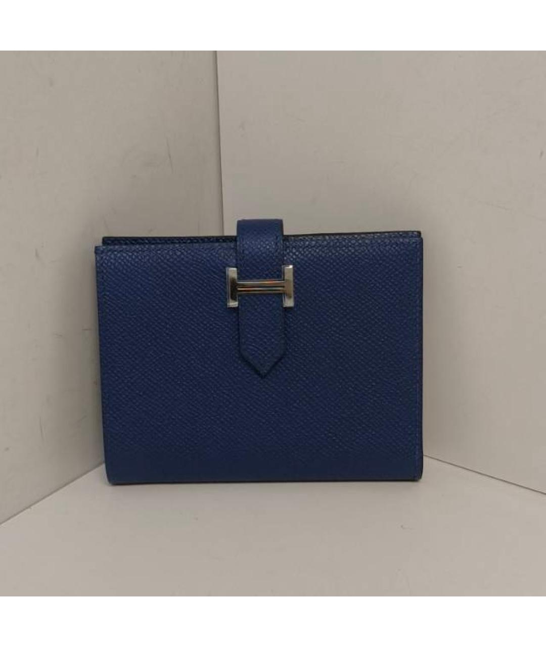 HERMES Синий кошелек, фото 9