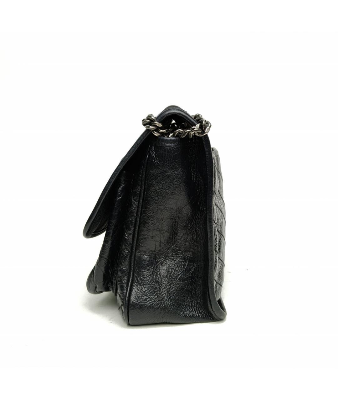SAINT LAURENT Черная кожаная сумка через плечо, фото 3