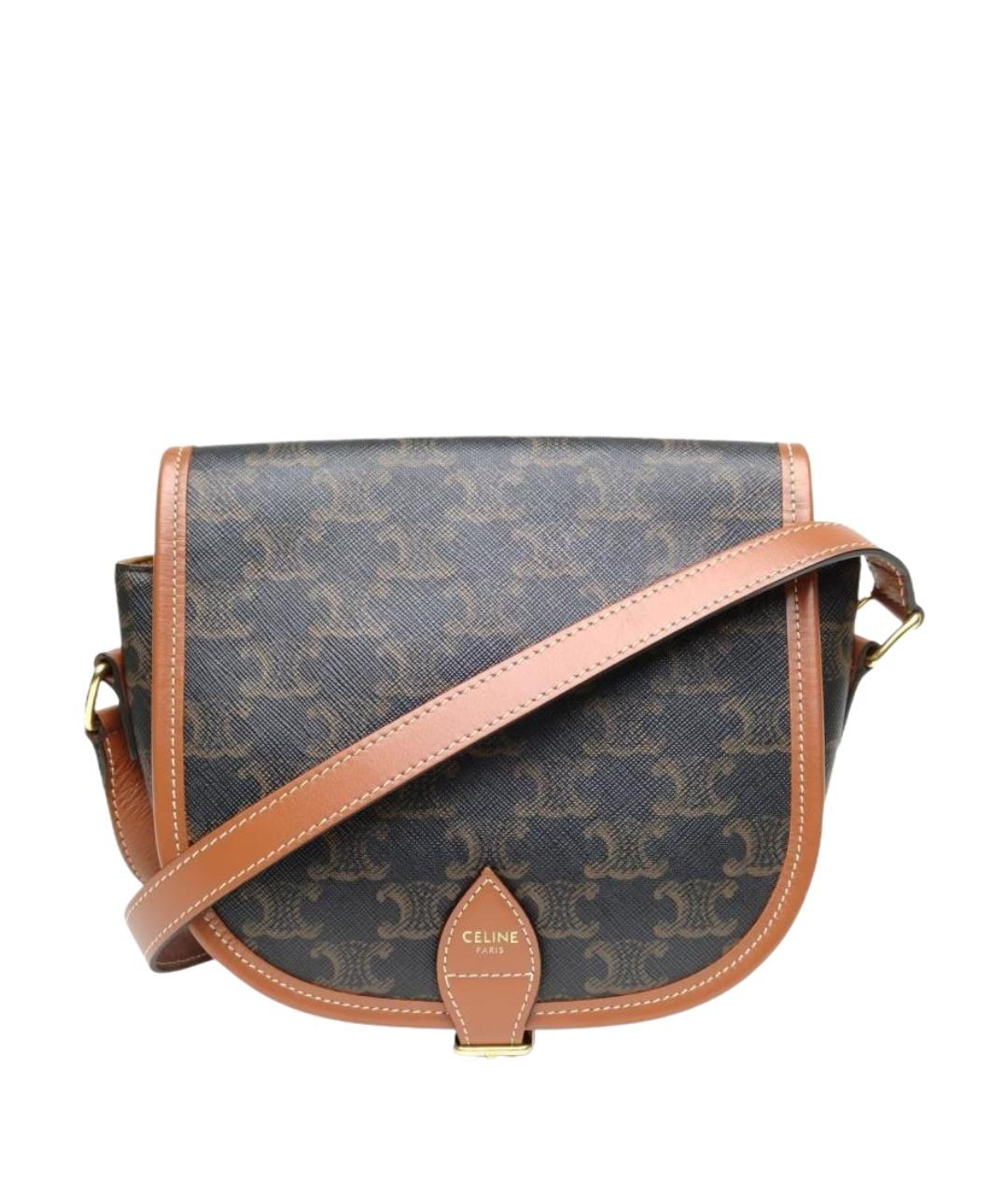 CELINE Коричневая сумка через плечо, фото 1