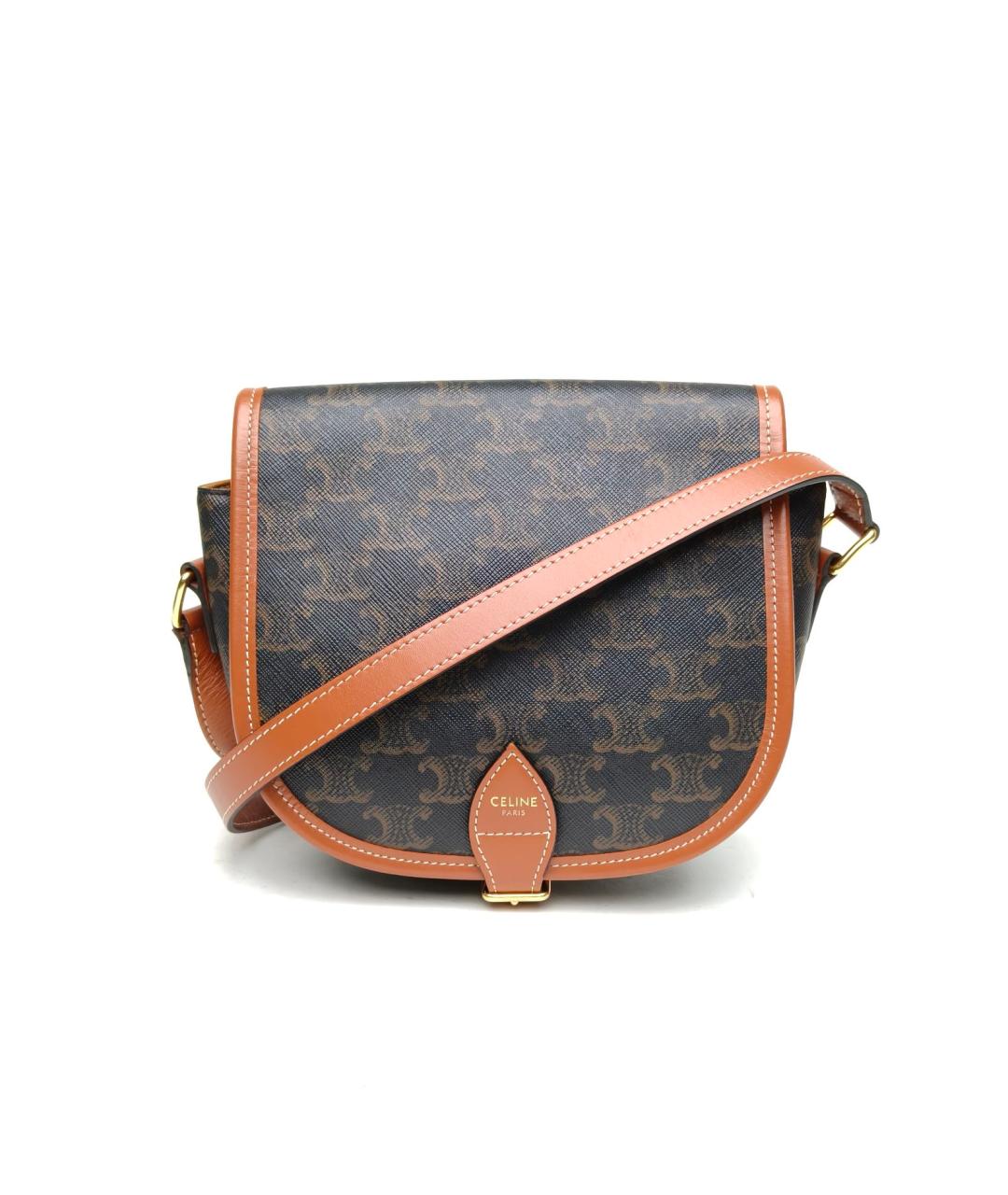 CELINE Коричневая сумка через плечо, фото 2