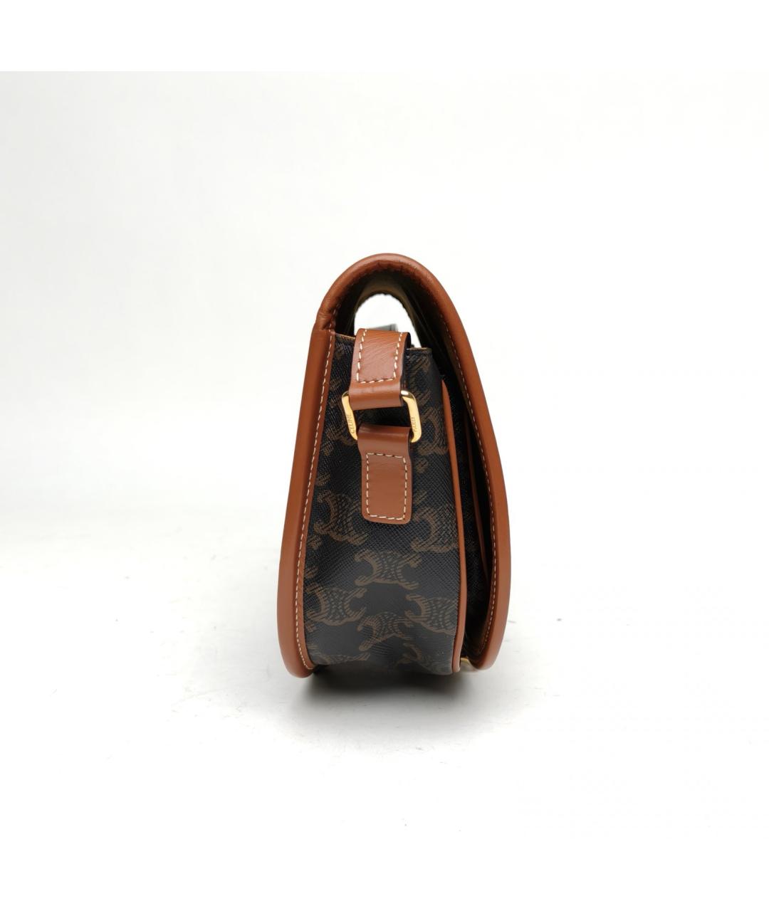 CELINE Коричневая сумка через плечо, фото 5