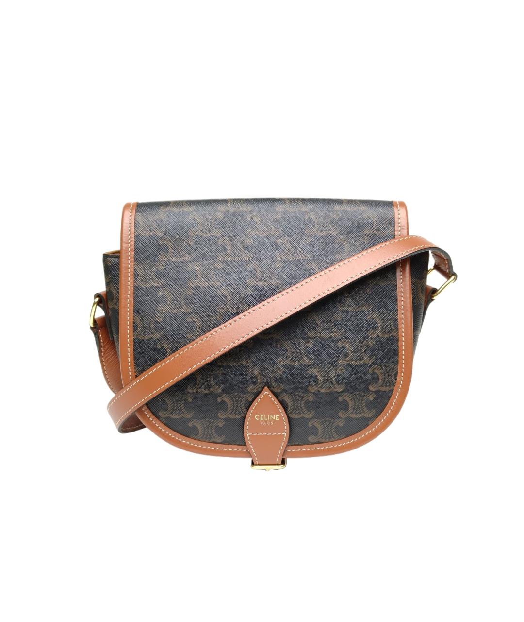 CELINE Коричневая сумка через плечо, фото 10