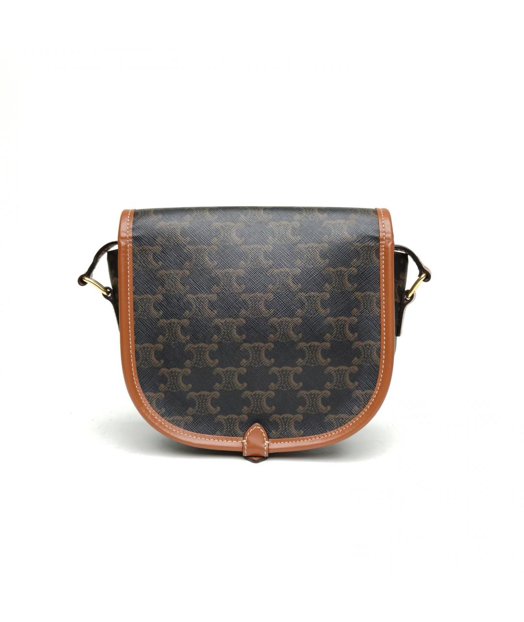 CELINE Коричневая сумка через плечо, фото 4