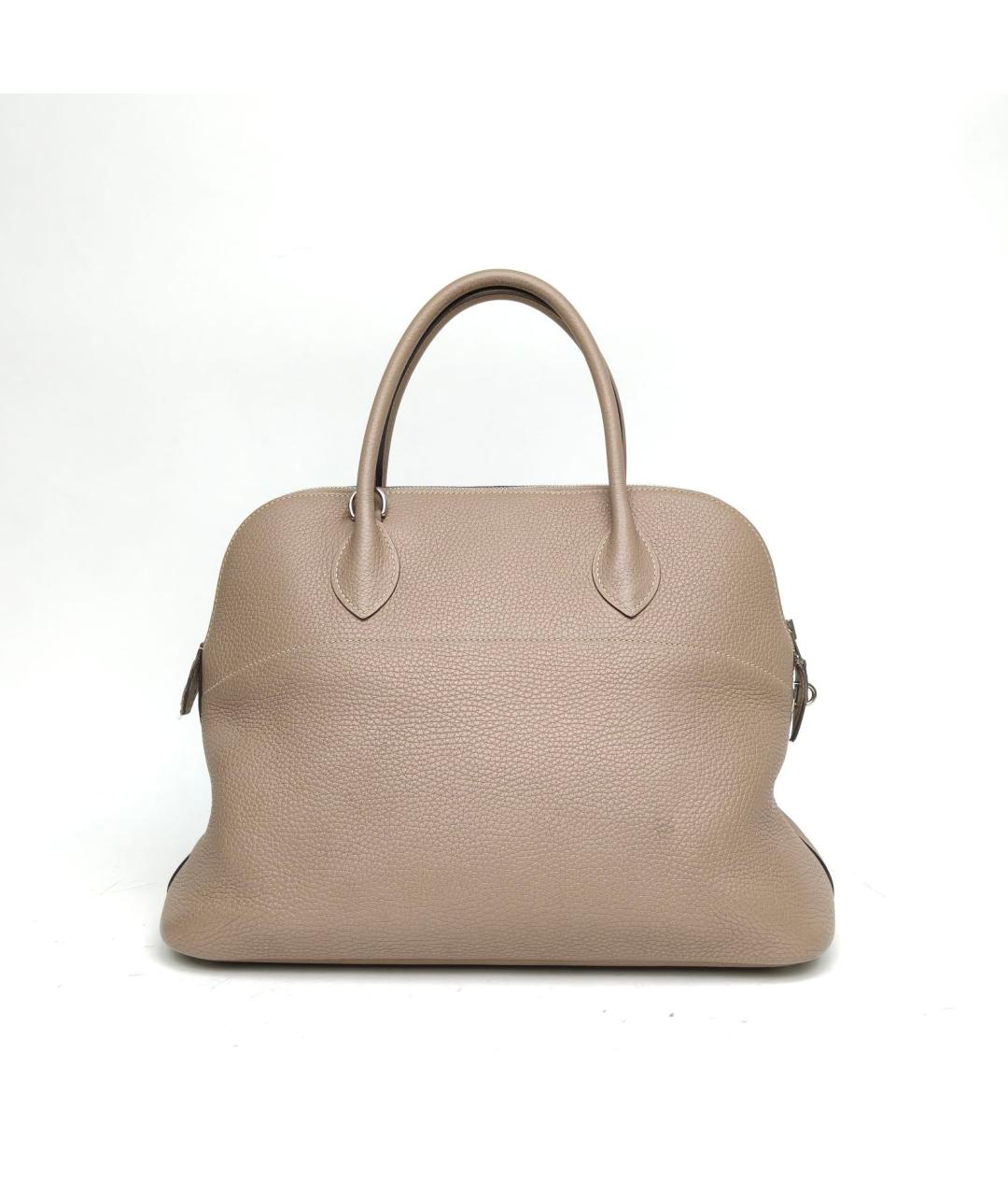 HERMES Бежевая сумка с короткими ручками, фото 4