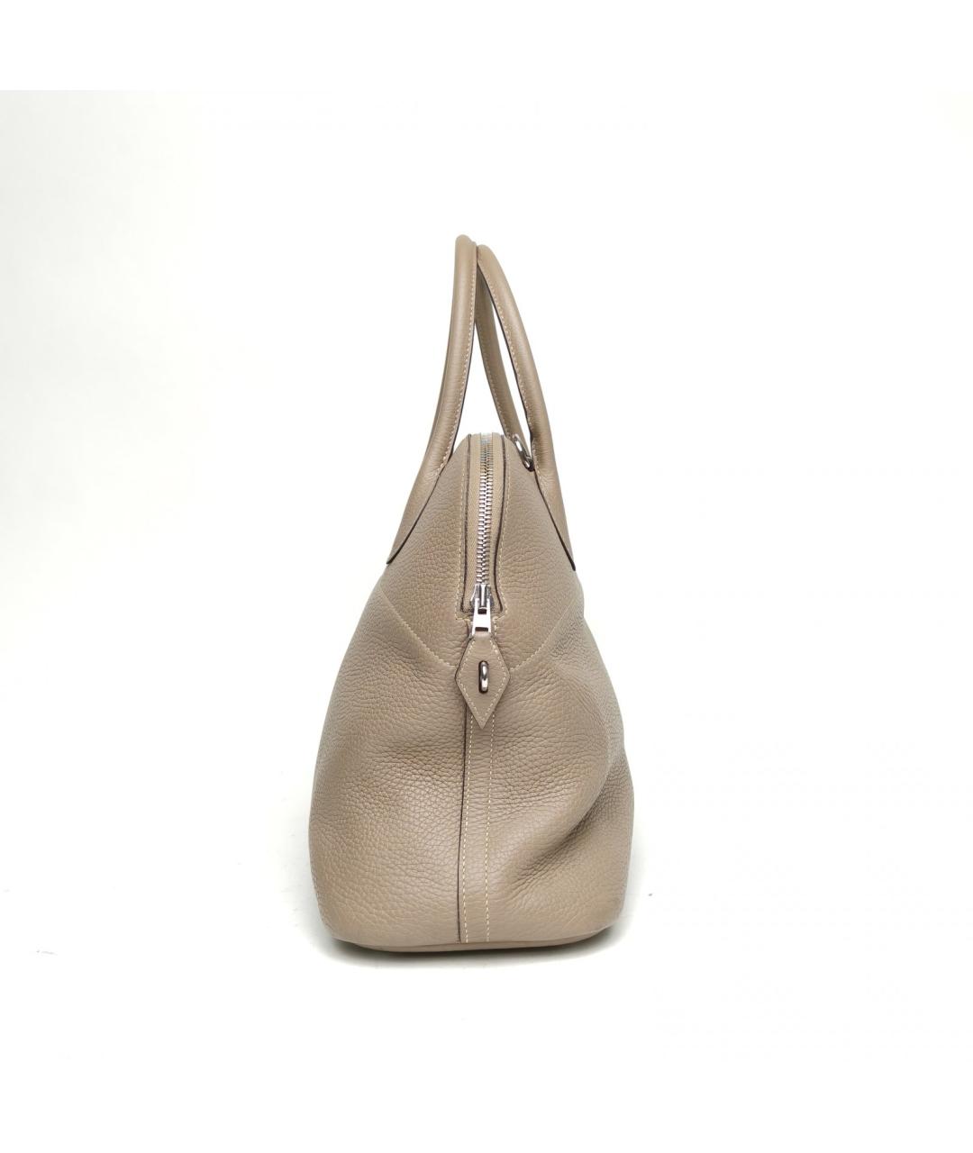 HERMES Бежевая сумка с короткими ручками, фото 5