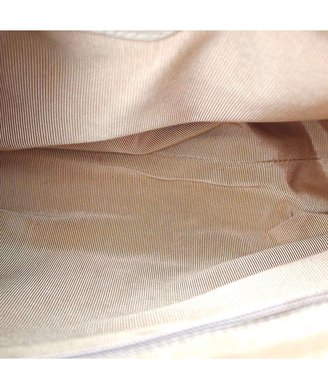 CHANEL Бежевая кожаная сумка через плечо, фото 7