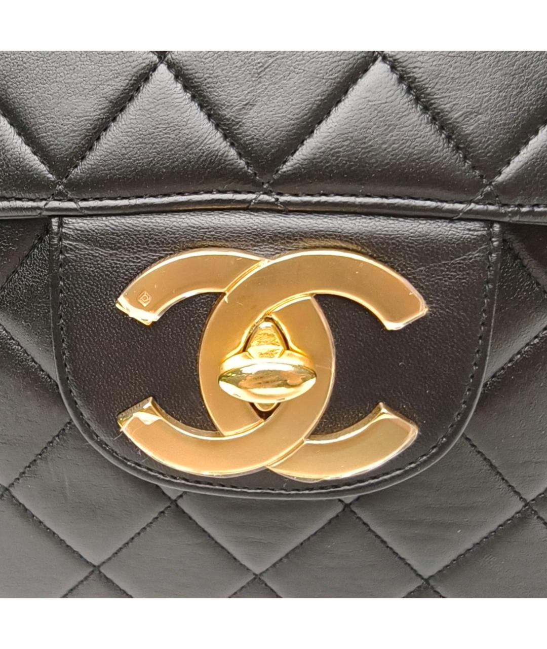 CHANEL Черная кожаная сумка через плечо, фото 7