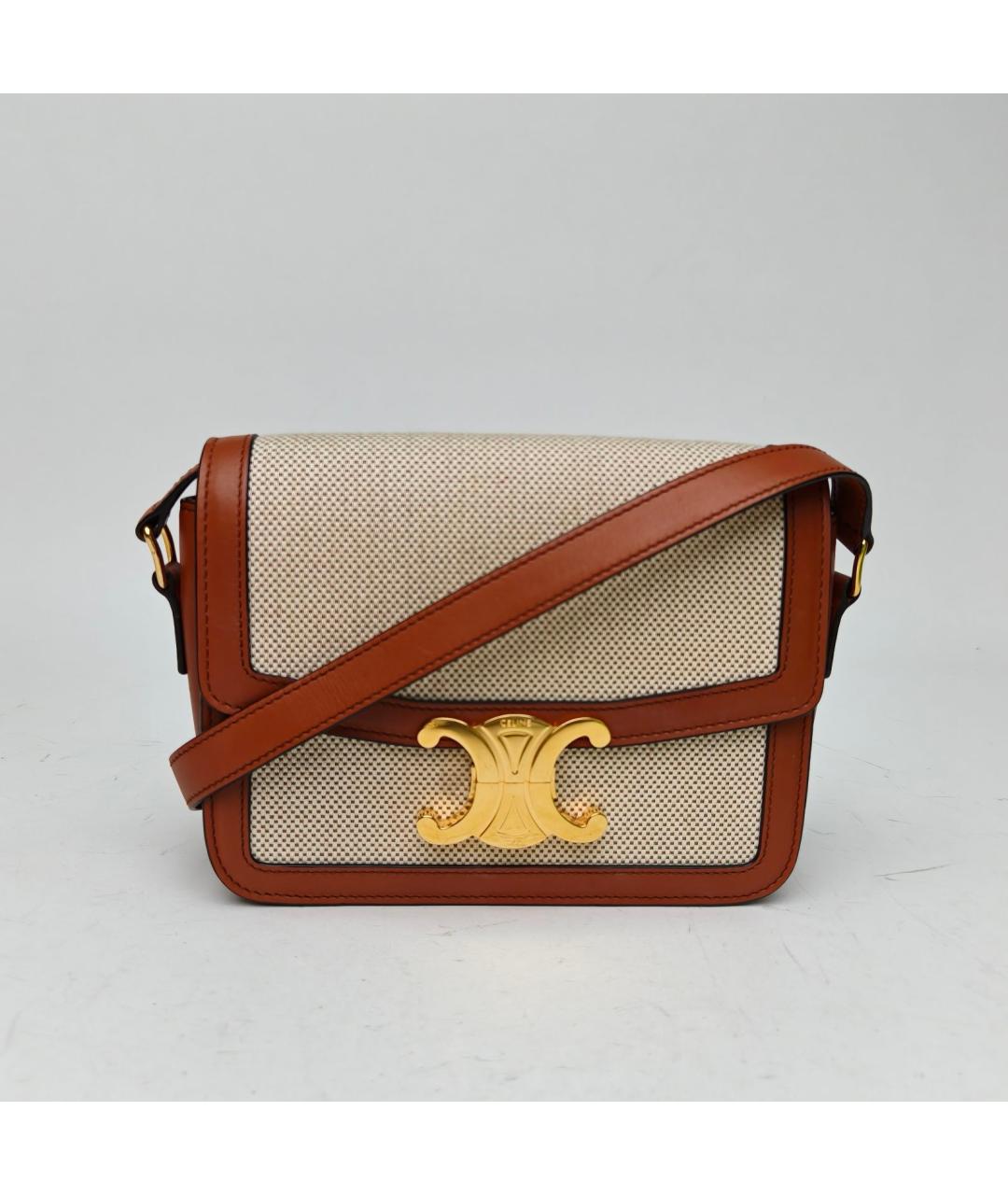CELINE Коричневая сумка через плечо, фото 2