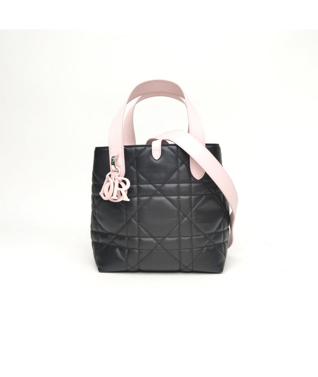 CHRISTIAN DIOR Черная кожаная сумка через плечо, фото 2