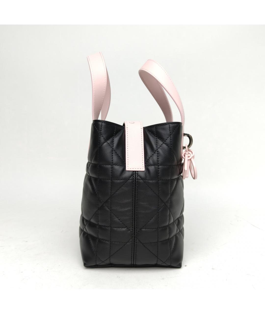 CHRISTIAN DIOR Черная кожаная сумка через плечо, фото 3