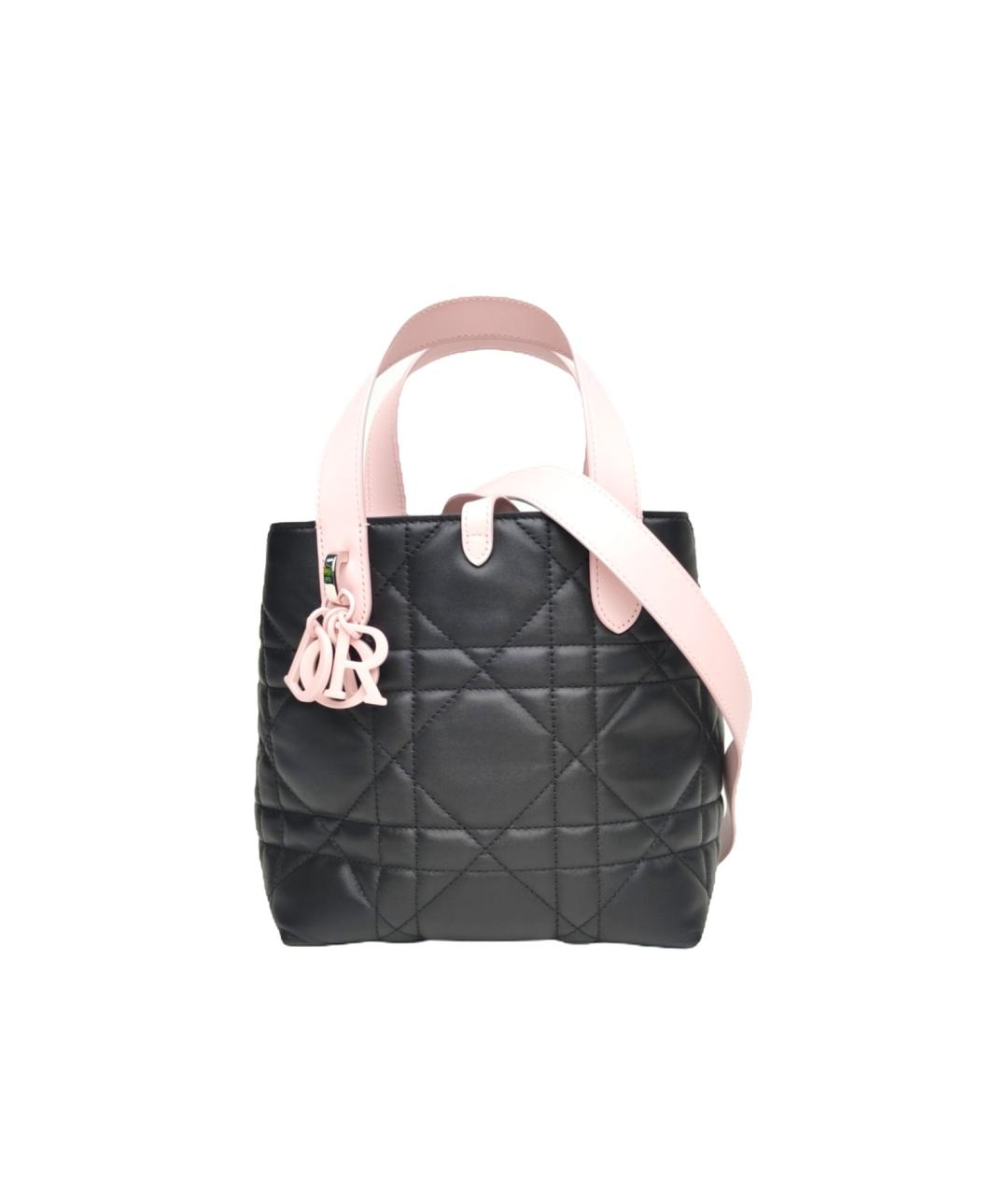 CHRISTIAN DIOR Черная кожаная сумка через плечо, фото 8