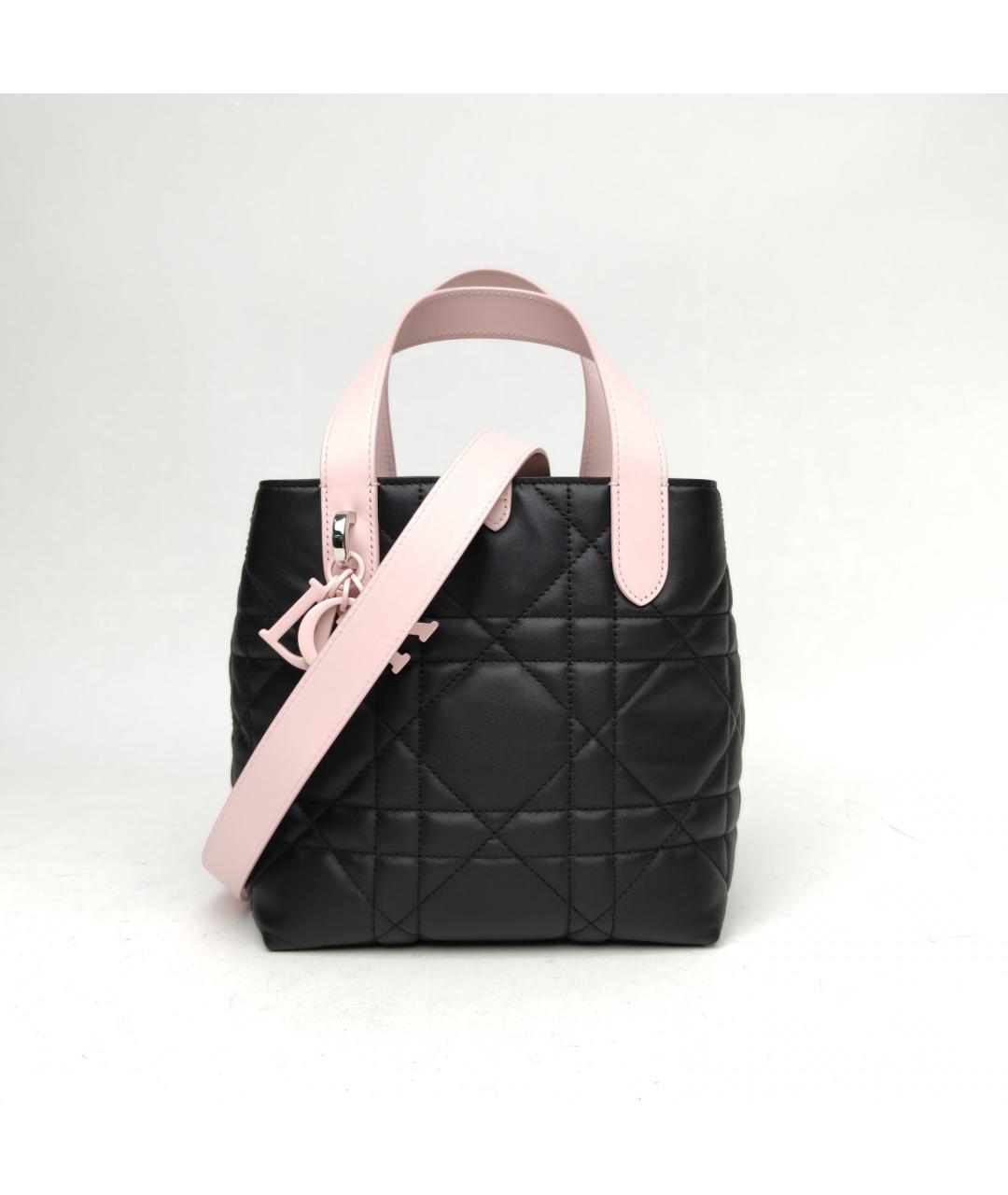 CHRISTIAN DIOR Черная кожаная сумка через плечо, фото 4