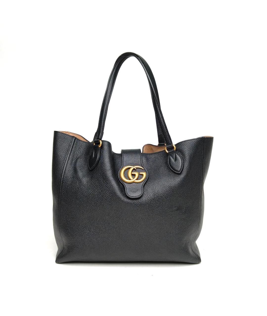 GUCCI Черная кожаная сумка через плечо, фото 2