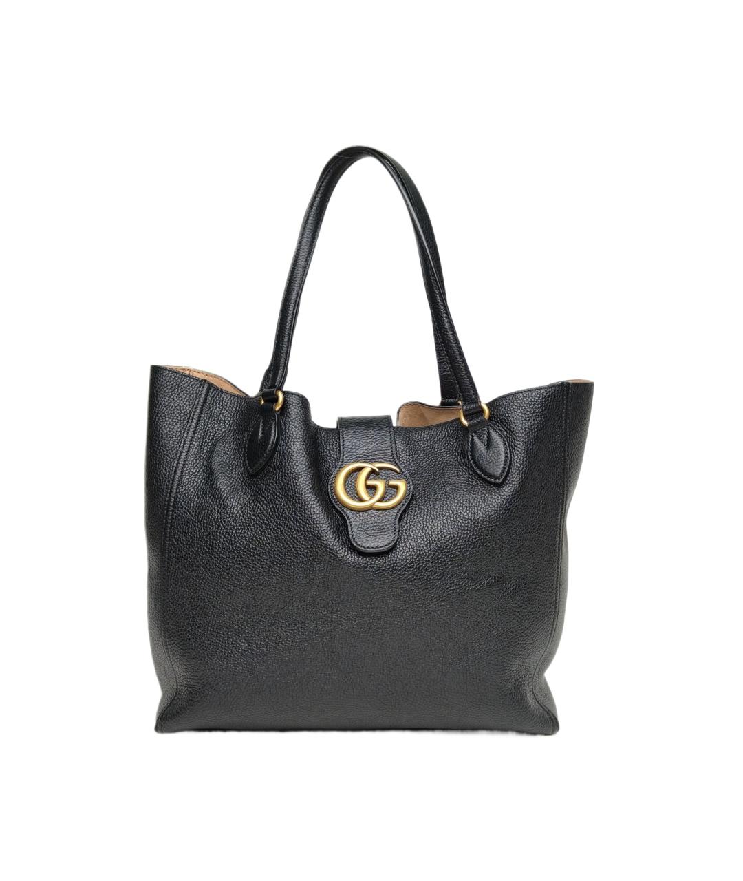 GUCCI Черная кожаная сумка через плечо, фото 10