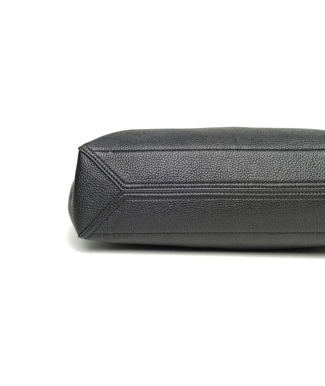 GUCCI Черная кожаная сумка через плечо, фото 6