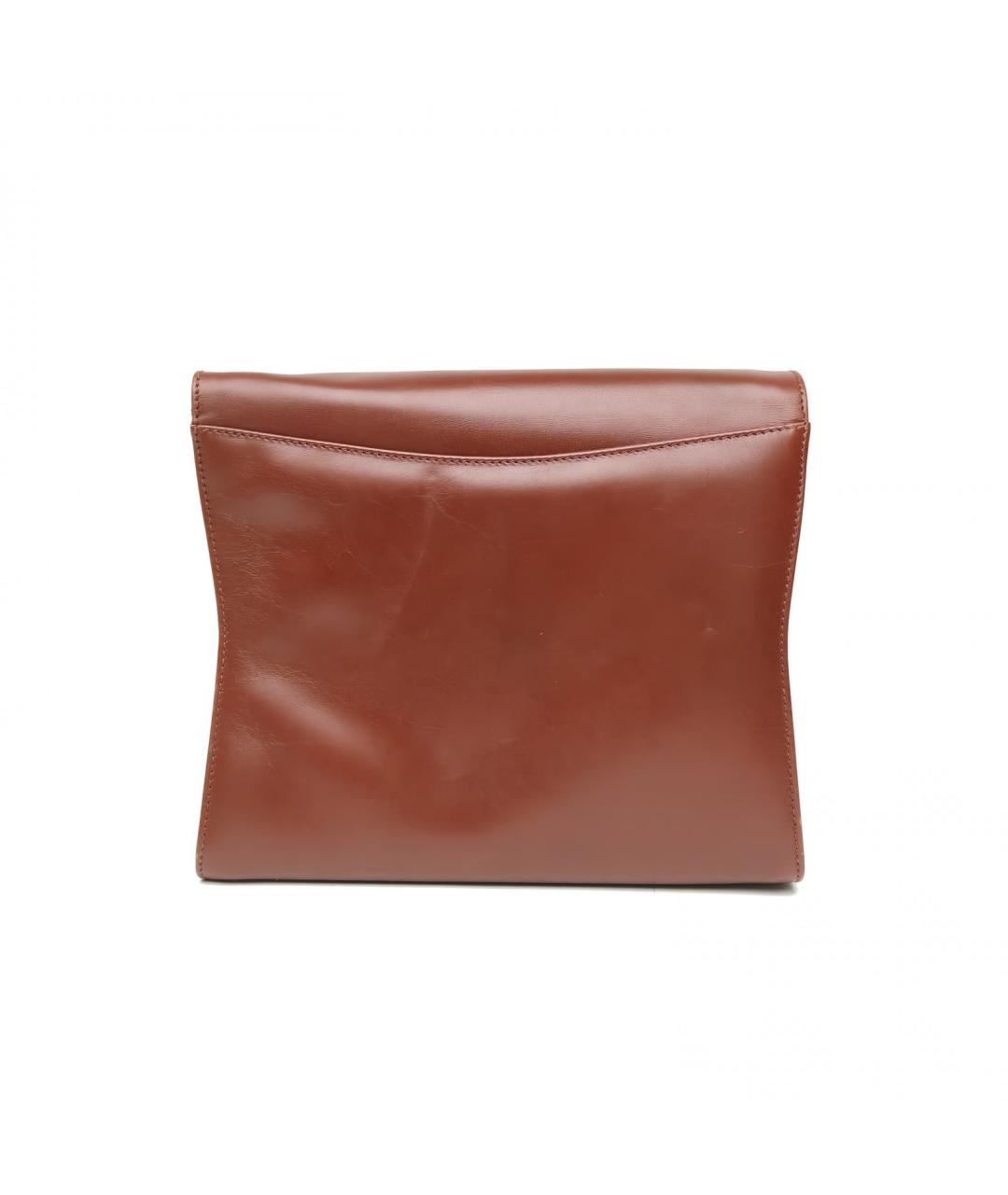 FERRAGAMO Коричневая кожаная сумка через плечо, фото 4