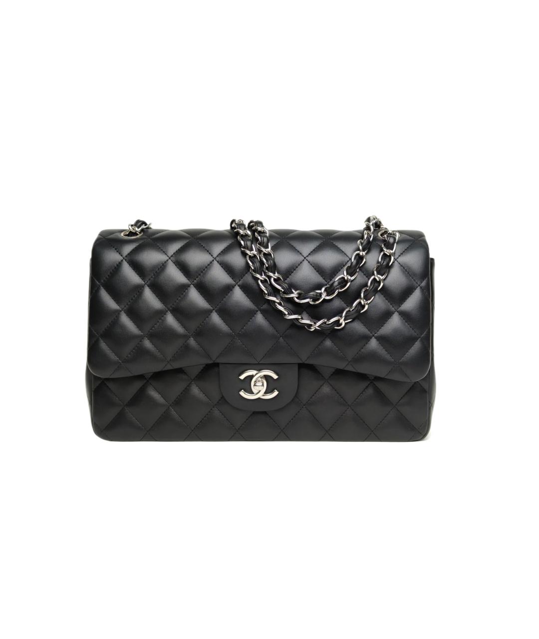 CHANEL Черная кожаная сумка через плечо, фото 9