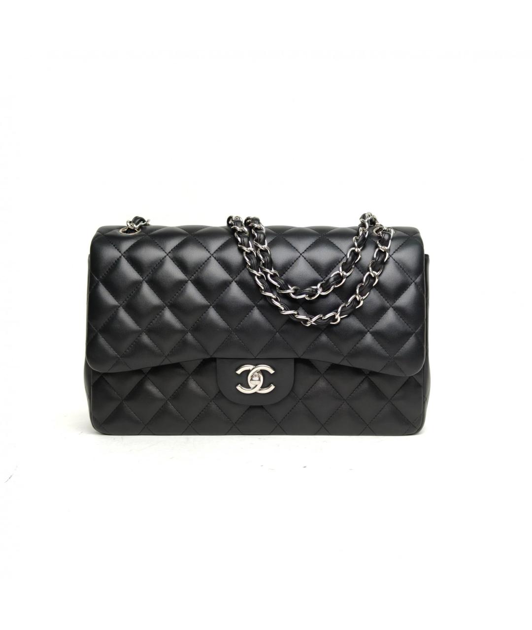 CHANEL Черная кожаная сумка через плечо, фото 2