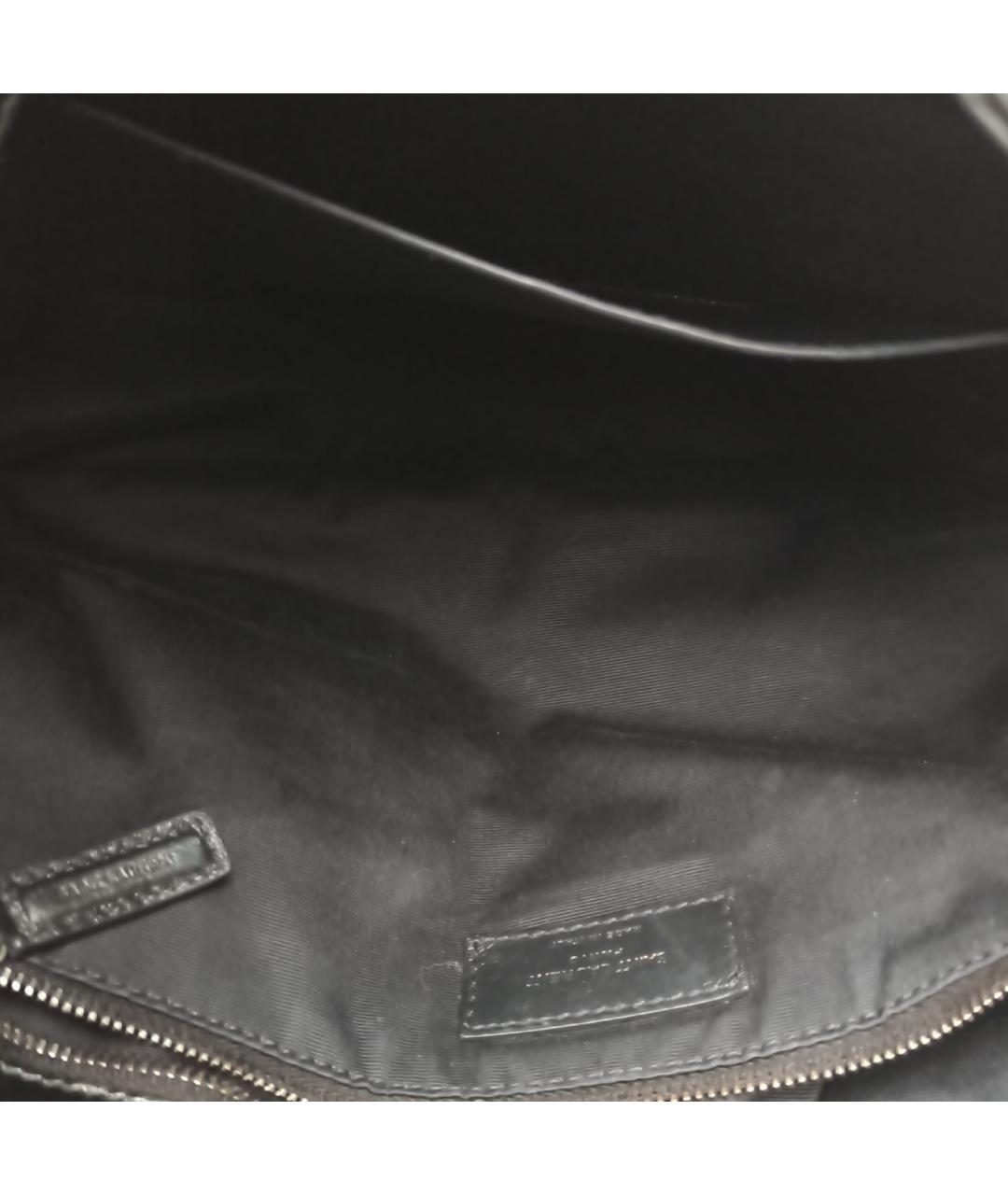 SAINT LAURENT Черная кожаная сумка через плечо, фото 7