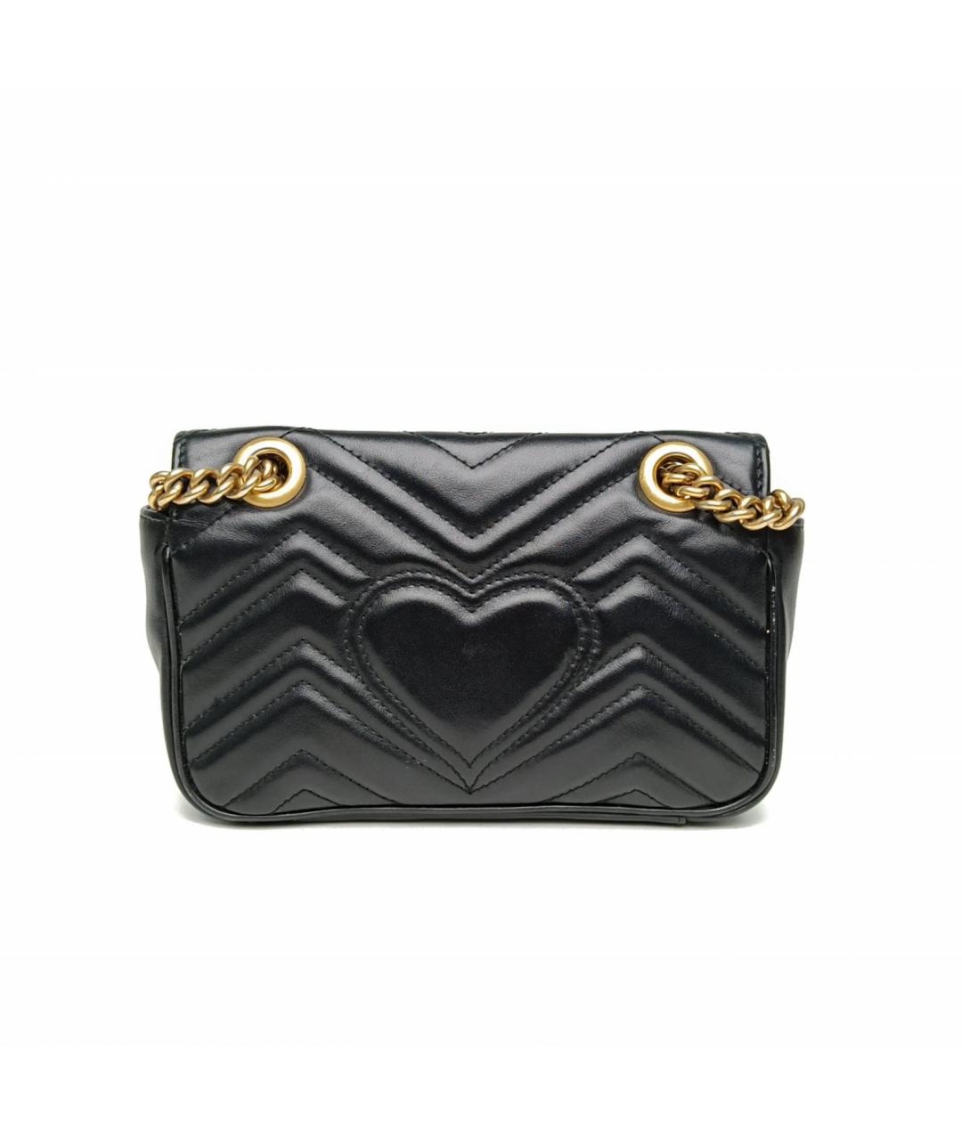 GUCCI Черная кожаная сумка через плечо, фото 4