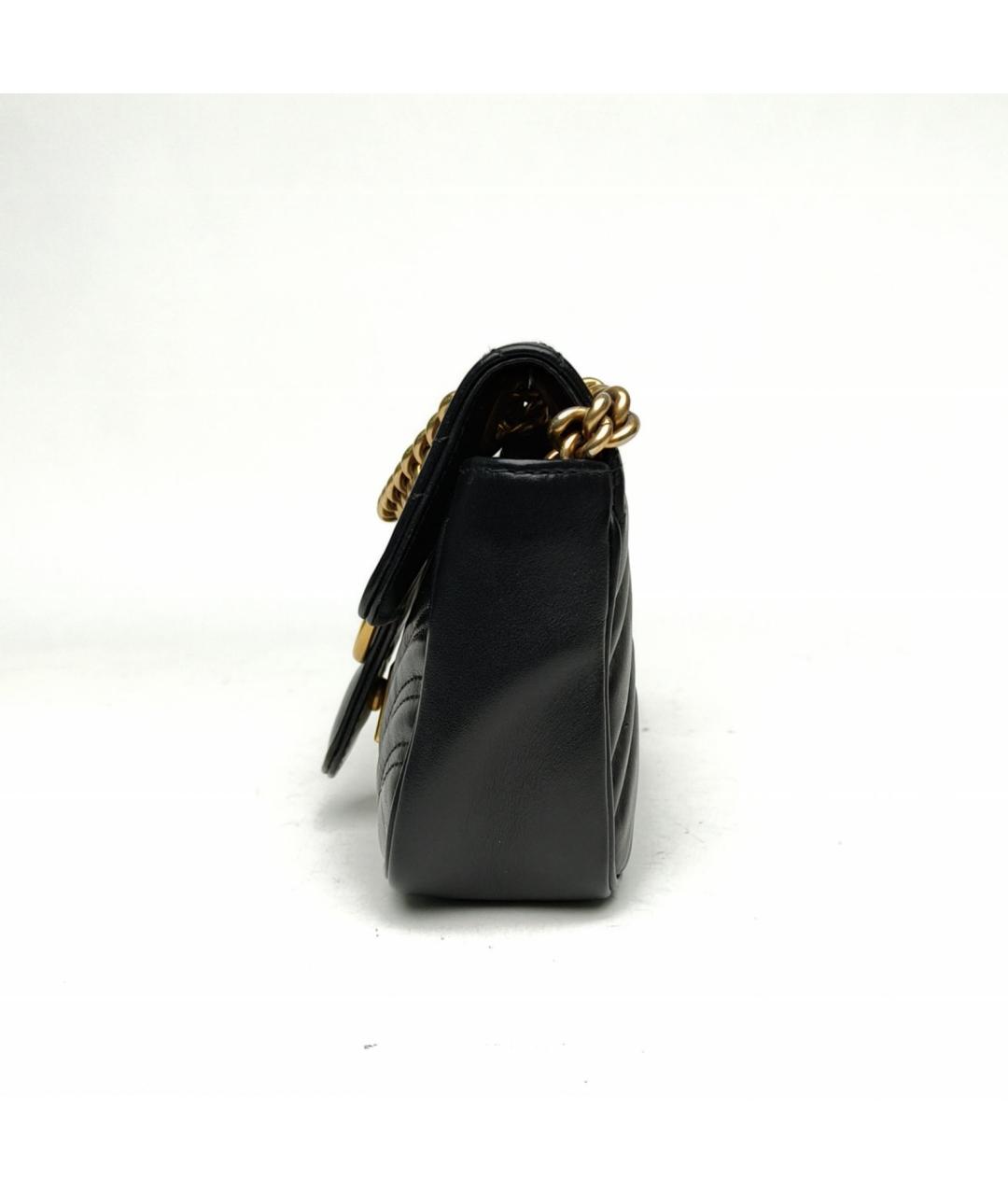 GUCCI Черная кожаная сумка через плечо, фото 3