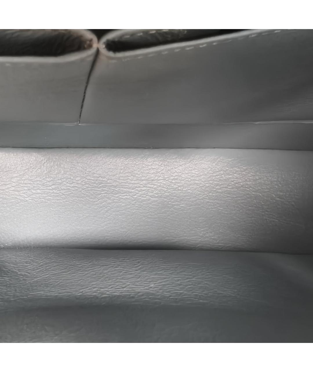 CHANEL Голубая кожаная сумка через плечо, фото 7