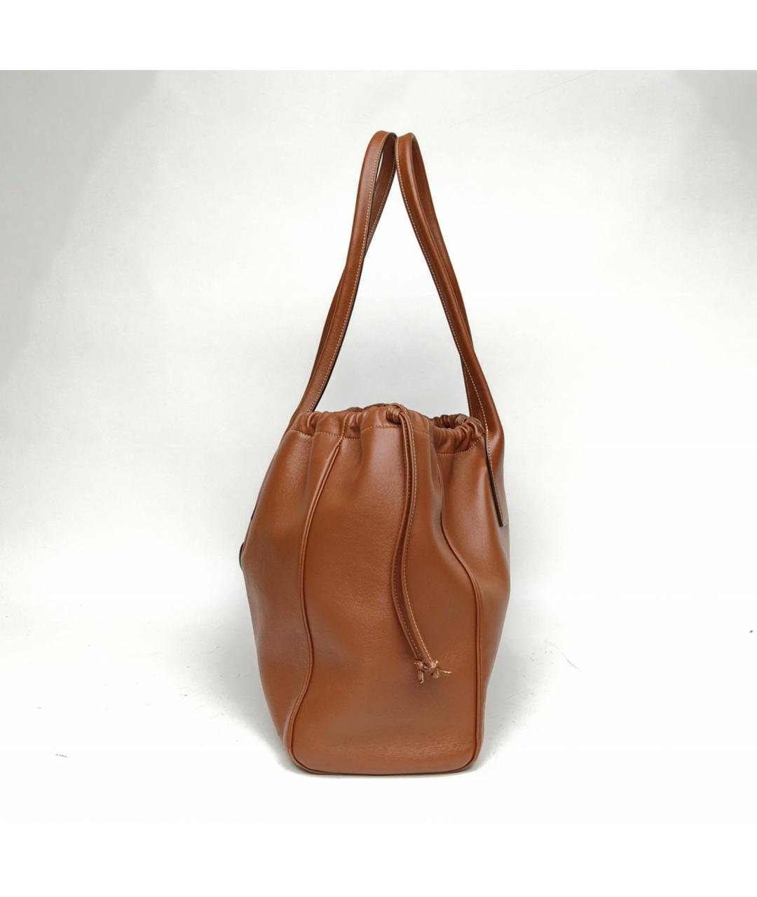 CELINE Коричневая кожаная сумка через плечо, фото 3