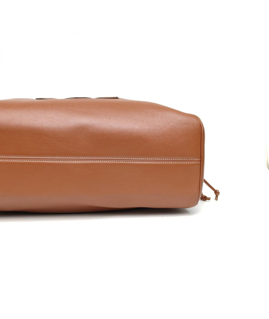 CELINE Коричневая кожаная сумка через плечо, фото 7