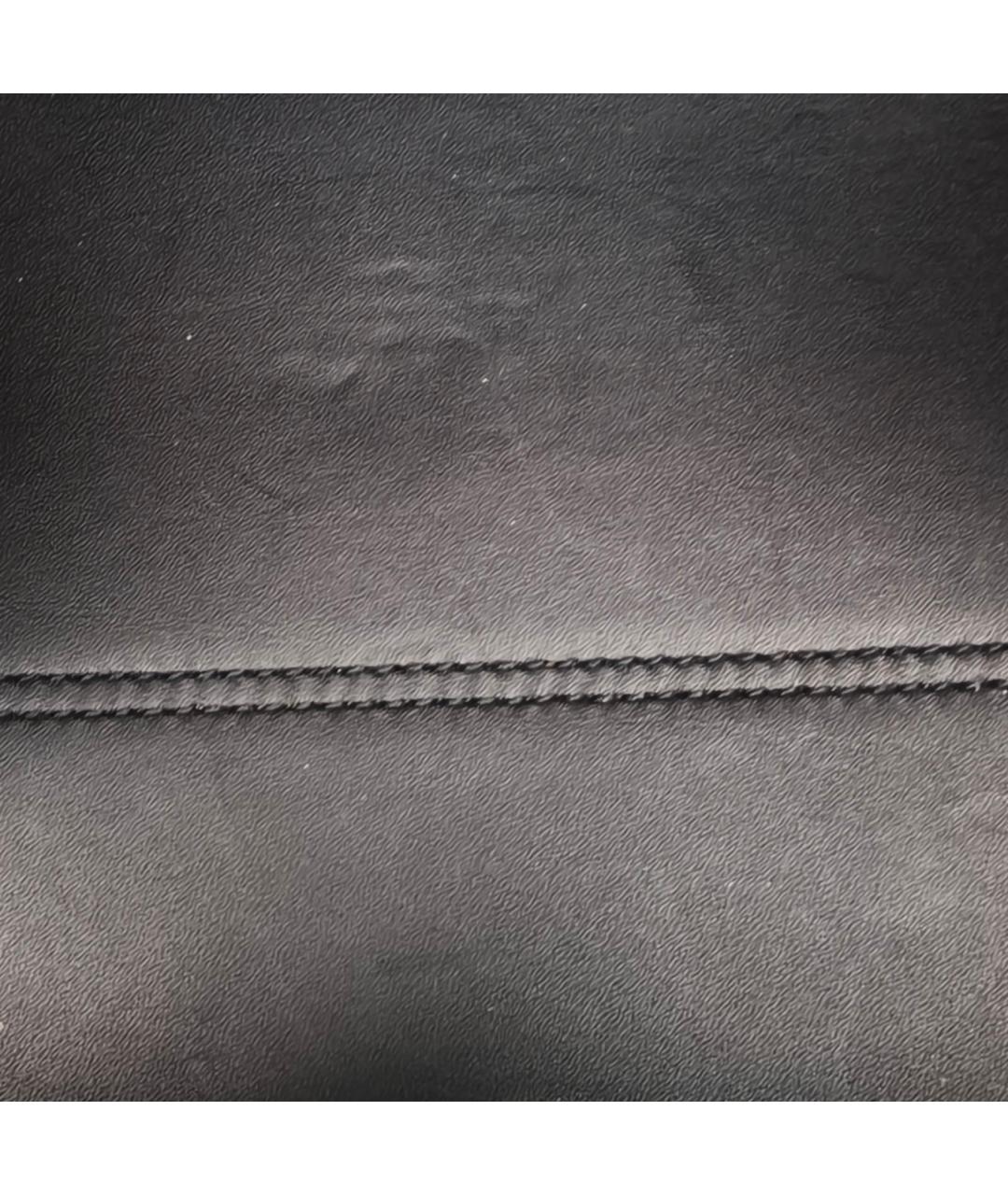 CHRISTIAN DIOR Черная кожаная сумка через плечо, фото 7