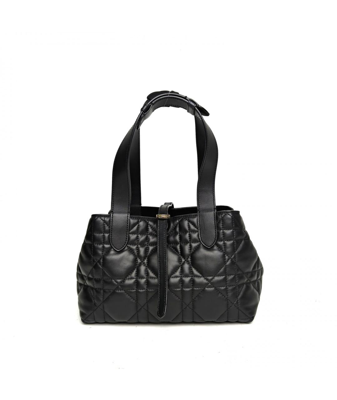 CHRISTIAN DIOR Черная кожаная сумка через плечо, фото 4