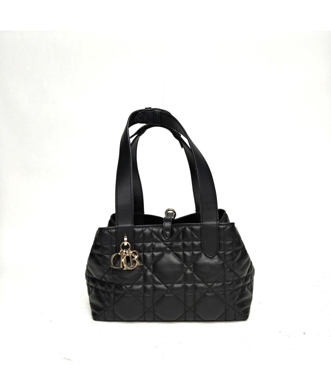 CHRISTIAN DIOR Черная кожаная сумка через плечо, фото 2